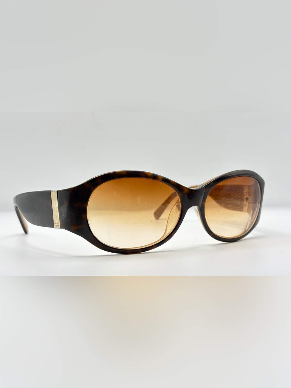 Coach Judi S487 Tortoise Oval Sunglasses Frames Only